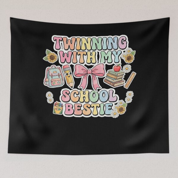 Item preview, Twinning With My School Bestie designed and sold by THREE LITTLE BEANS.