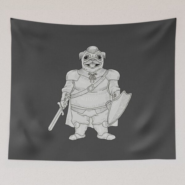 Item preview, Pug knight designed and sold by JuanAlmeidaArts.