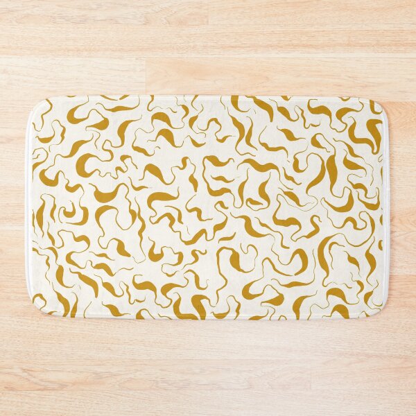 Item preview, Golden Mustard Organic Abstract Pattern designed and sold by artievarudzite.