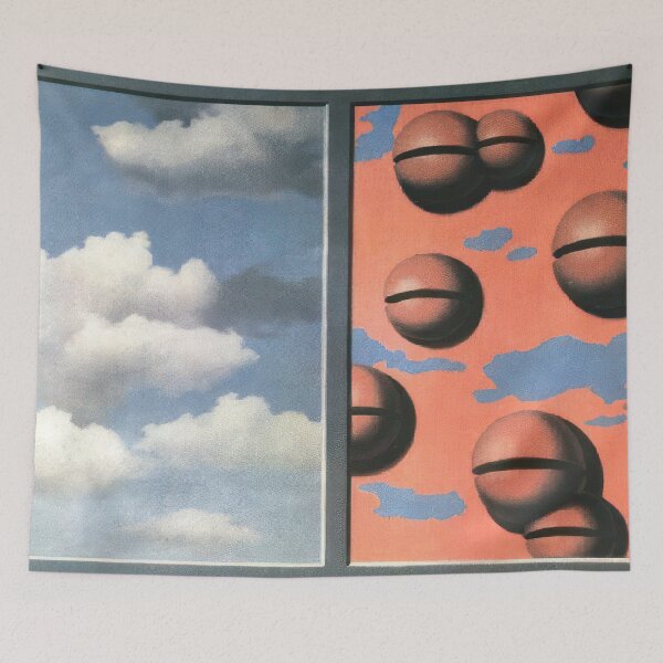 Item preview, pink belles tattered skies 1930 - René Magritte  designed and sold by nebelimr.