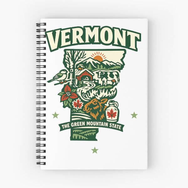 Item preview, Vintage Vermont The Green Mountain State Design designed and sold by Thehatinthecat.