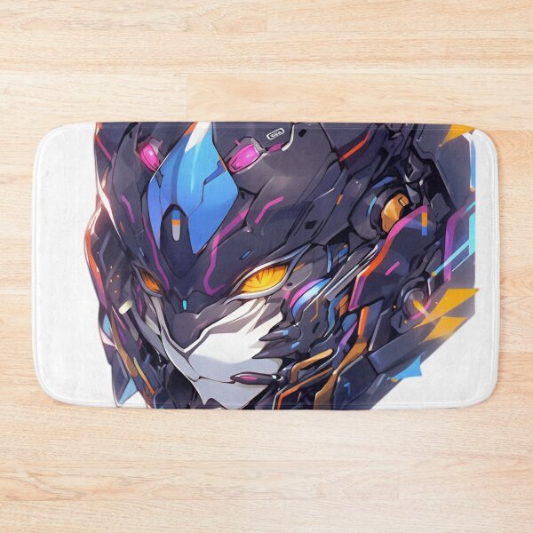 Item preview, Neon Cyber Panther – Futuristic Mecha Cat Helmet Illustration designed and sold by Dyan4.