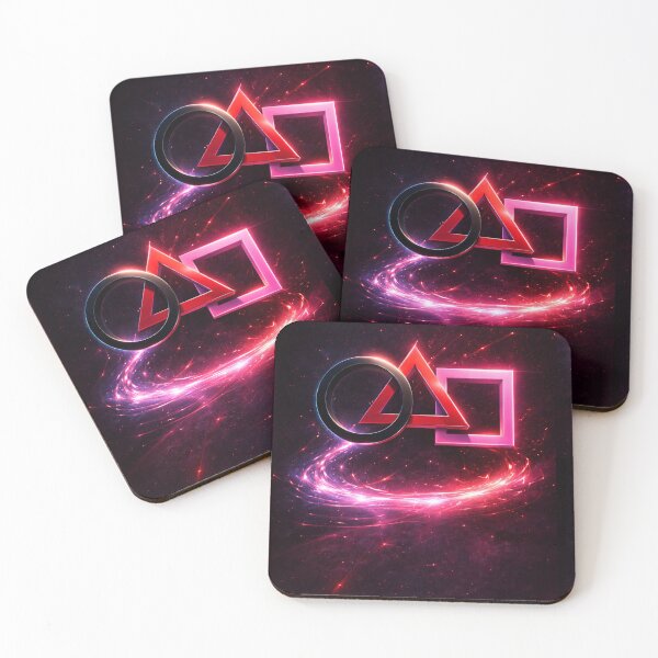 Item preview, Geometric Neon Abstract Galactic Game Symbols designed and sold by HedayatDesign.