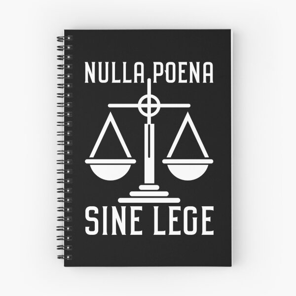 Item preview, Nulla Poena Sine Lege Legal Judge Prosecutor Scales of Justitia designed and sold by Carl's Clothing.