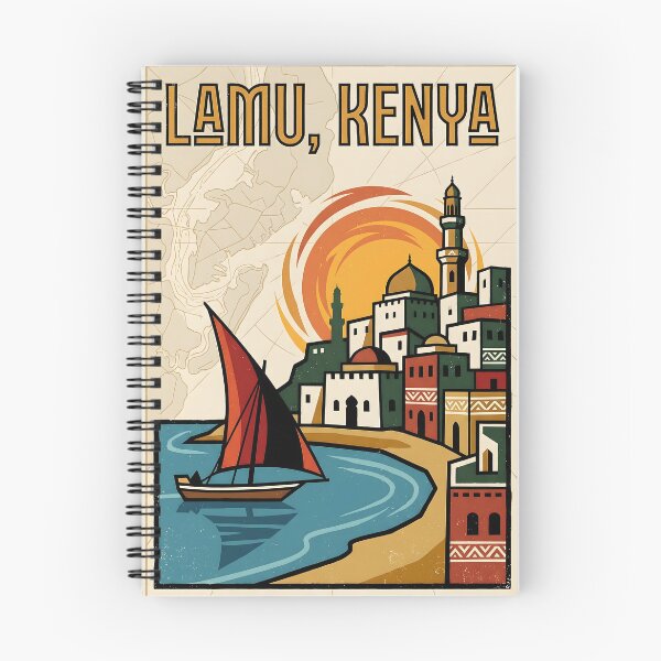 Item preview, Lamu Kenya Retro Vintage Travel Souvenir designed and sold by TravelersGems.