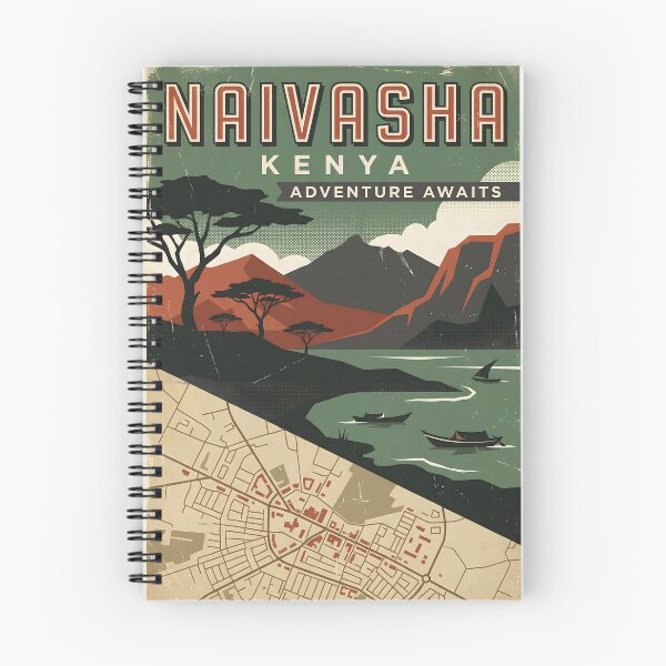 Item preview, Naivasha Kenya Retro Vintage Travel Souvenir designed and sold by TravelersGems.