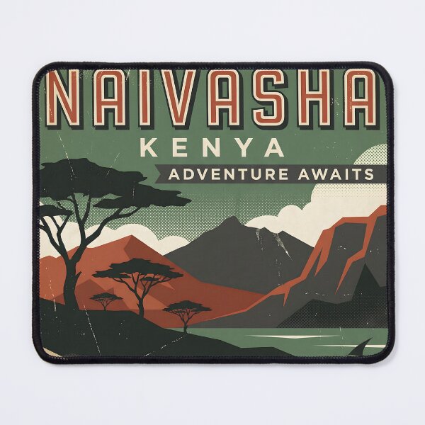 Item preview, Naivasha Kenya Retro Vintage Travel Souvenir designed and sold by TravelersGems.