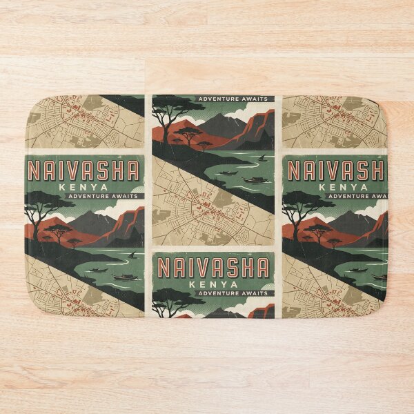 Item preview, Naivasha Kenya Retro Vintage Travel Souvenir designed and sold by TravelersGems.
