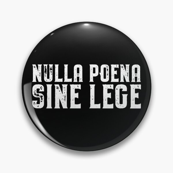 Item preview, Nulla Poena Sine Lege - No Penalty Without Law Judge Latin Legal Term Lawyer designed and sold by Carl's Clothing.