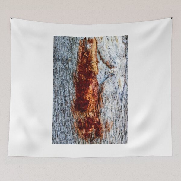 Item preview, Close-Up Of Weathered Tree Bark With Red Rust Color Peeling Across The Surface designed and sold by Nmallia.