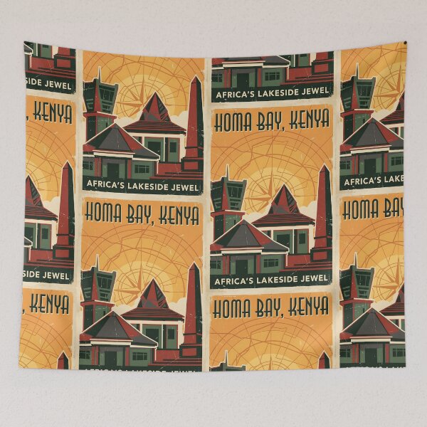 Item preview, Homa Bay Kenya Retro Vintage Travel Souvenir designed and sold by TravelersGems.