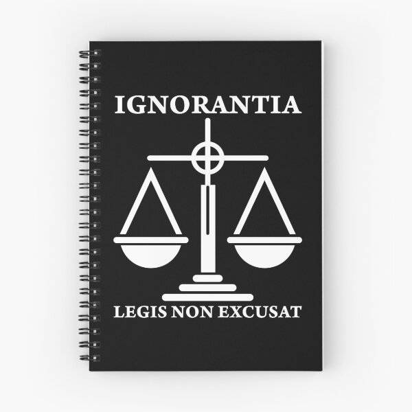Item preview, Ignorantia legis non excusat Scales of Justitia Law Justice designed and sold by Carl's Clothing.