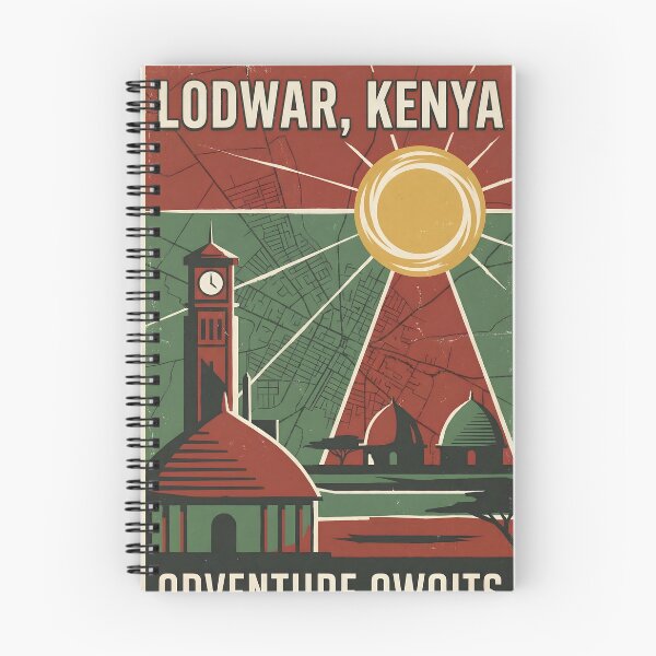 Item preview, Lodwar Kenya Retro Vintage Travel Souvenir designed and sold by TravelersGems.