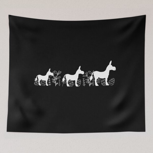 Item preview, Minimalist Line Art Donkey Spring Easter designed and sold by BySusanaCorner.