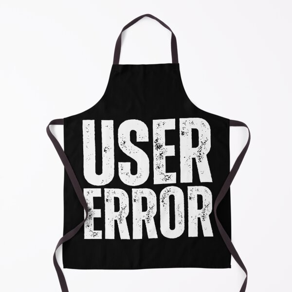 Item preview, User Error – Funny Tech Support Computer Humor Design for IT Pros, Programmers & Gamers White Distressed Font designed and sold by GFamilyC.