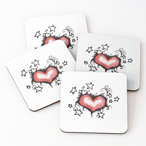 Item preview, Starry Heart Aesthetic Grunge Red designed and sold by ogduckboy.