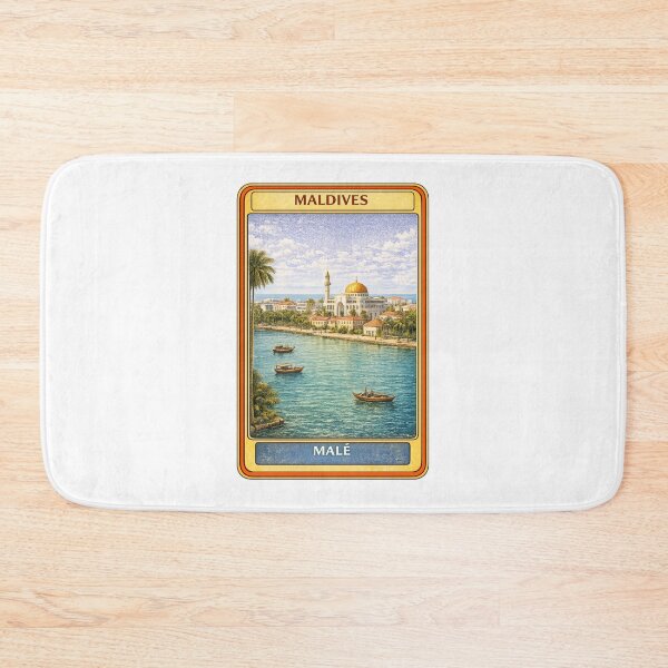 Item preview, Vintage Male Maldives Travel Poster | Retro Iceland Souvenir Art designed and sold by CLOUTKULT.