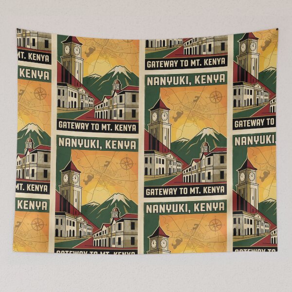 Item preview, Nanyuki Kenya Retro Vintage Travel Souvenir designed and sold by TravelersGems.