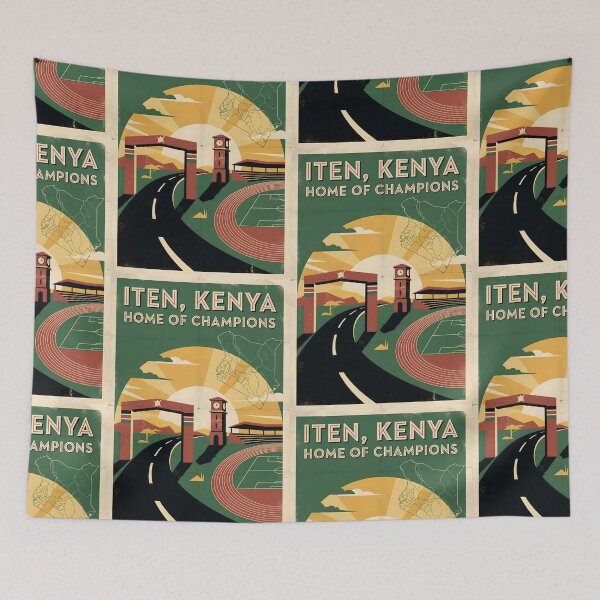 Item preview, Iten Kenya Retro Vintage Travel Souvenir designed and sold by TravelersGems.