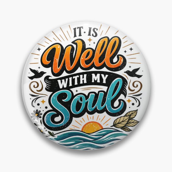 Item preview, IT IS Well WITH MY SOUL - Nautical Sunrise Graphic designed and sold by Faithloveshop.