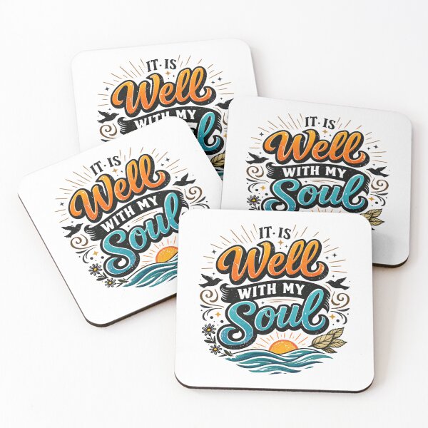 Item preview, IT IS Well WITH MY SOUL - Nautical Sunrise Graphic designed and sold by Faithloveshop.