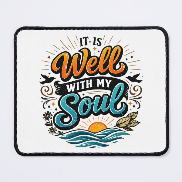 Item preview, IT IS Well WITH MY SOUL - Nautical Sunrise Graphic designed and sold by Faithloveshop.