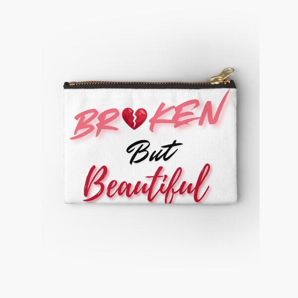 Item preview, Broken but Beautiful – Heartbreak Love Typography Design designed and sold by ayvidemporium.