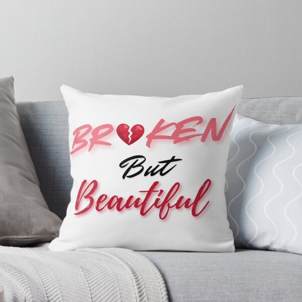 Item preview, Broken but Beautiful – Heartbreak Love Typography Design designed and sold by ayvidemporium.