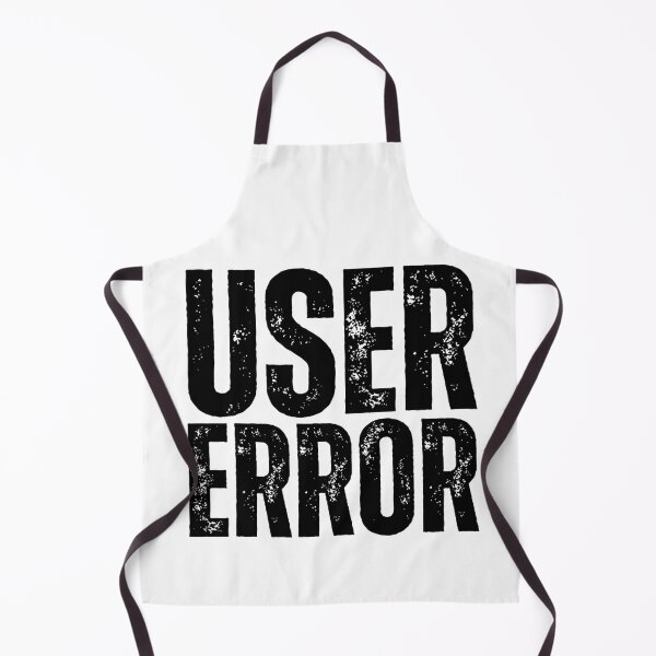 Item preview, User Error – Funny Tech Support Computer Humor Design for IT Pros, Programmers & Gamers Black Distressed Font designed and sold by GFamilyC.