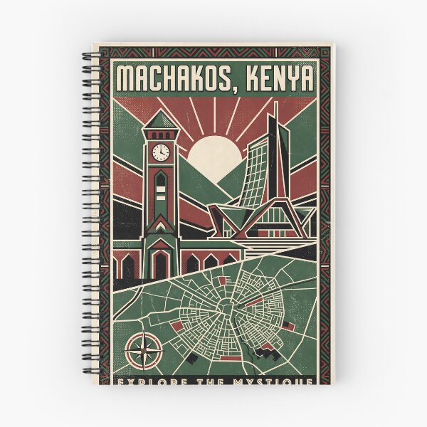 Item preview, Machakos Kenya Retro Vintage Travel Souvenir designed and sold by TravelersGems.