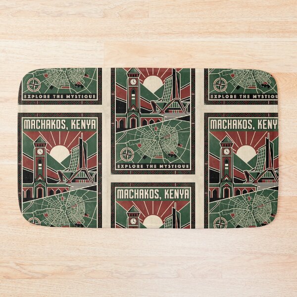 Item preview, Machakos Kenya Retro Vintage Travel Souvenir designed and sold by TravelersGems.