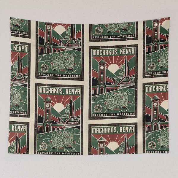 Item preview, Machakos Kenya Retro Vintage Travel Souvenir designed and sold by TravelersGems.