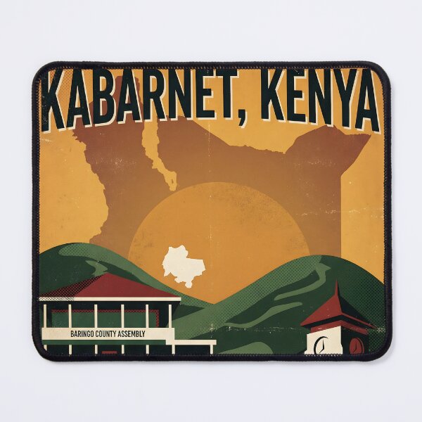 Item preview, Kabarnet Kenya Retro Vintage Travel Souvenir designed and sold by TravelersGems.