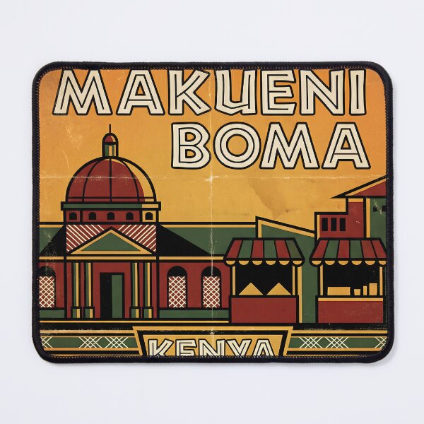 Item preview, Makueni Boma Kenya Retro Vintage Travel Souvenir designed and sold by TravelersGems.