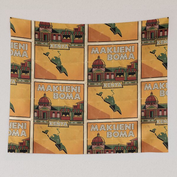Item preview, Makueni Boma Kenya Retro Vintage Travel Souvenir designed and sold by TravelersGems.