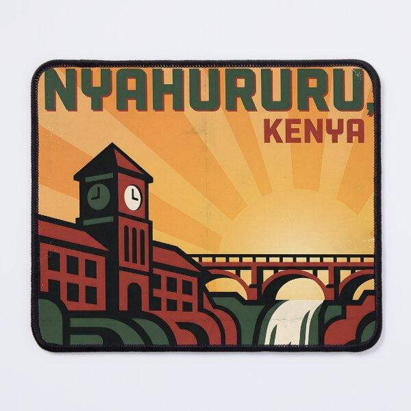 Item preview, Nyahururu Kenya Retro Vintage Travel Souvenir designed and sold by TravelersGems.