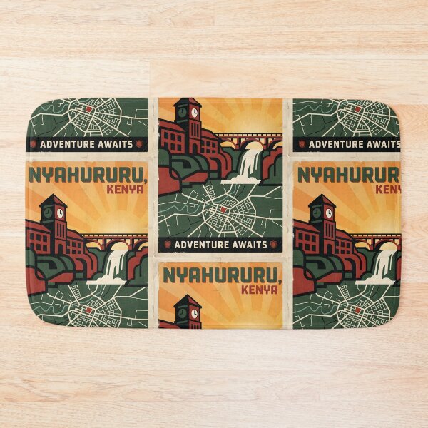Item preview, Nyahururu Kenya Retro Vintage Travel Souvenir designed and sold by TravelersGems.