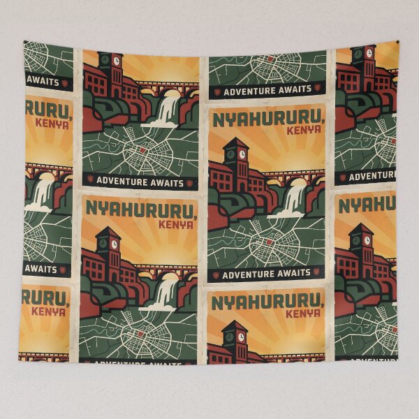 Item preview, Nyahururu Kenya Retro Vintage Travel Souvenir designed and sold by TravelersGems.
