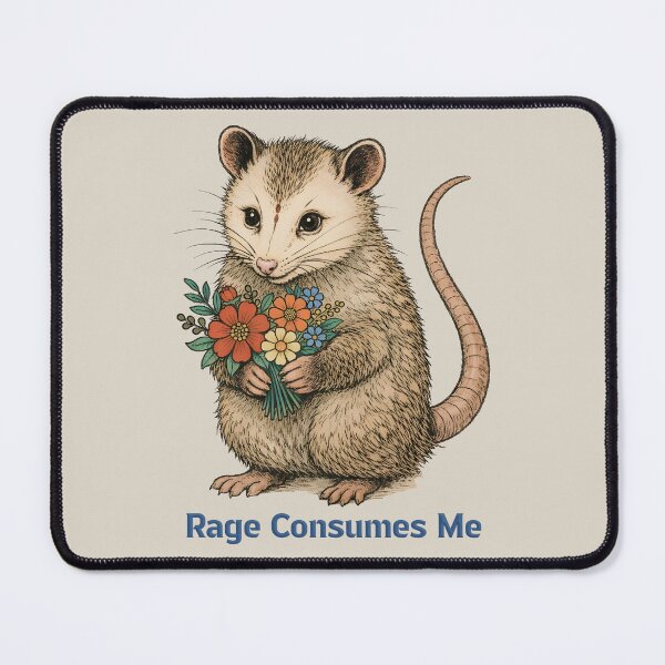 Item preview, Rage Consumes Me Opposum designed and sold by gear-posters.