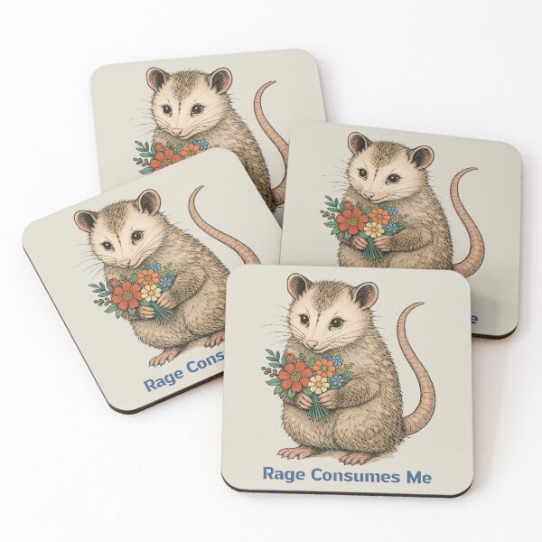 Item preview, Rage Consumes Me Opposum designed and sold by gear-posters.