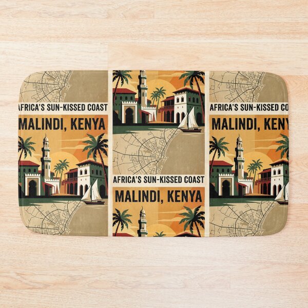 Item preview, Malindi Boma Kenya Retro Vintage Travel Souvenir designed and sold by TravelersGems.