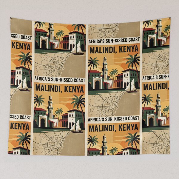 Item preview, Malindi Boma Kenya Retro Vintage Travel Souvenir designed and sold by TravelersGems.