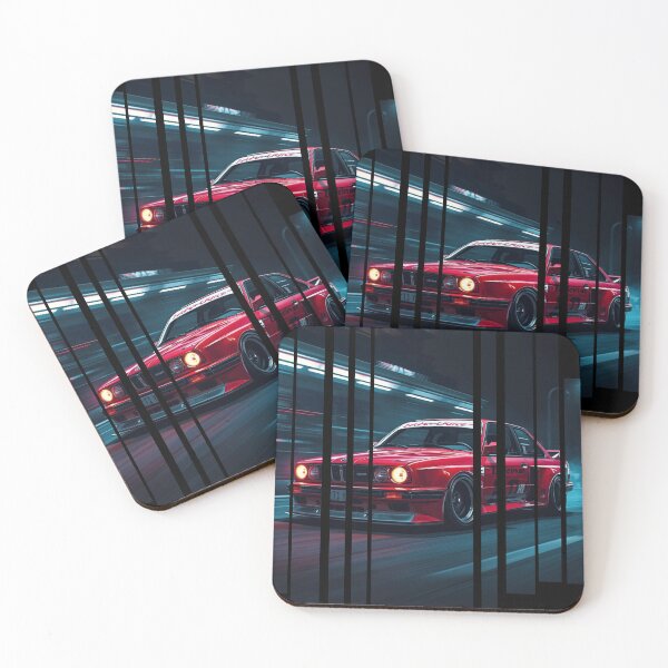 Item preview, BW 30 coupe with wide body kit, street racing vibe, high contrast neon colors 14 designed and sold by Neon G.
