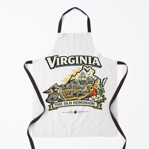 Item preview, Retro Virginia State Silhouette Logo designed and sold by Thehatinthecat.