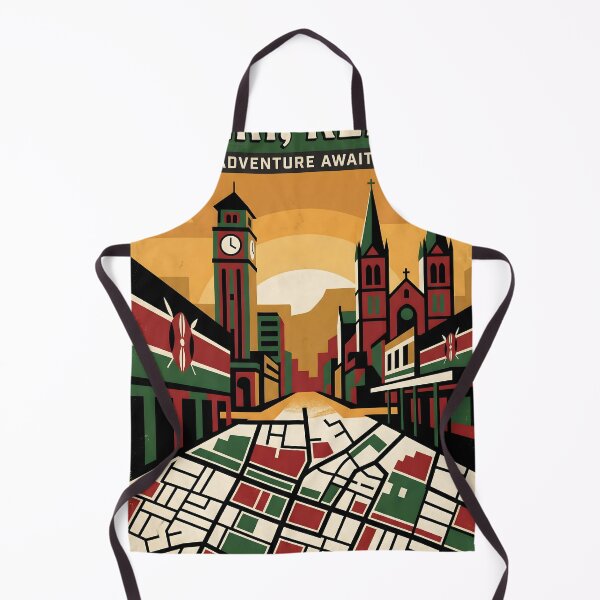 Item preview, Nyeri Kenya Retro Vintage Travel Souvenir designed and sold by TravelersGems.