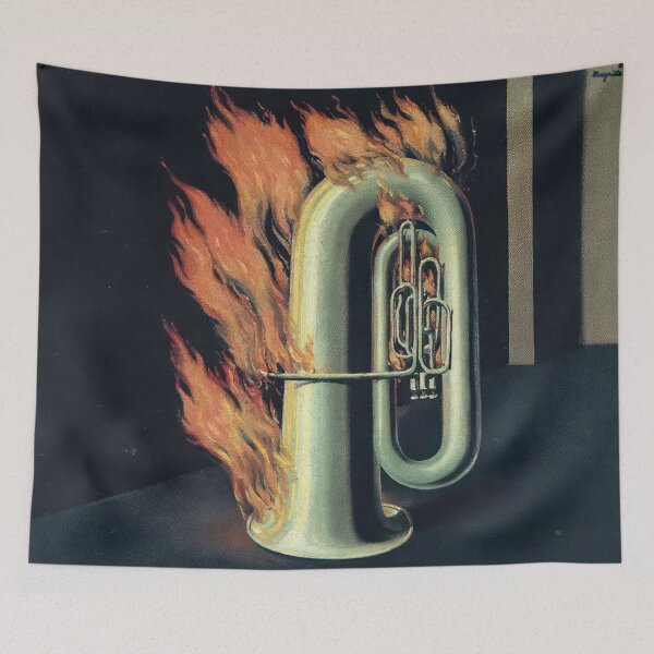Item preview, the discovery of fire 1935 - René Magritte  designed and sold by nebelimr.
