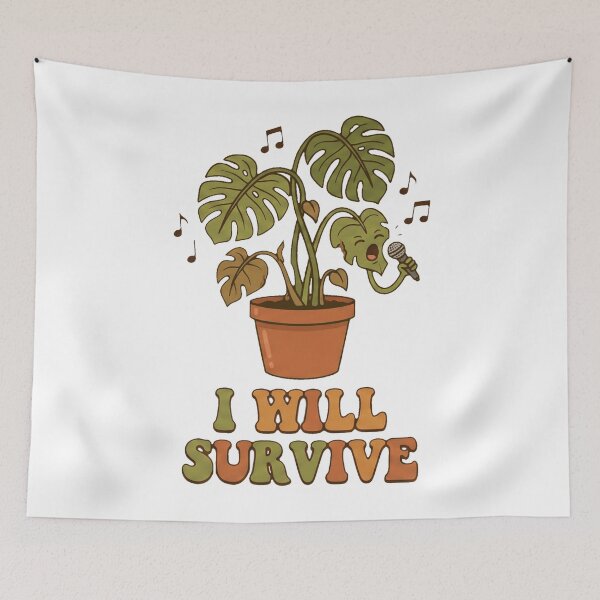 Item preview, I Will Survive Funny Dramatic Houseplant Singing designed and sold by MythoWorldddd.