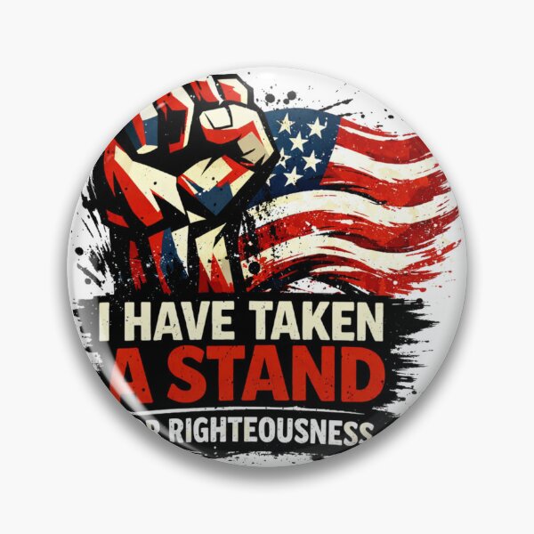Item preview, I HAVE TAKEN A STAND FOR RIGHTEOUSNESS - Patriotic American Flag Graphic designed and sold by Faithloveshop.