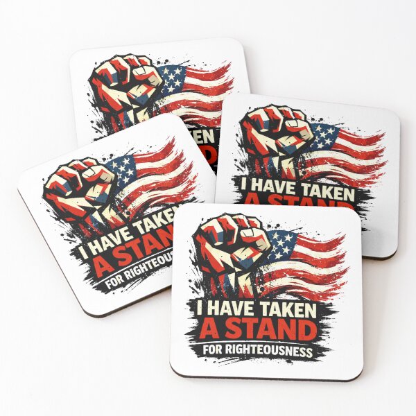 Item preview, I HAVE TAKEN A STAND FOR RIGHTEOUSNESS - Patriotic American Flag Graphic designed and sold by Faithloveshop.