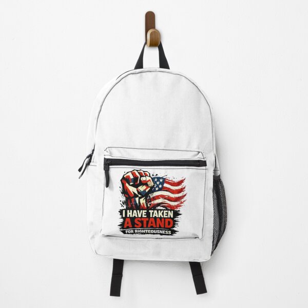 Item preview, I HAVE TAKEN A STAND FOR RIGHTEOUSNESS - Patriotic American Flag Graphic designed and sold by Faithloveshop.